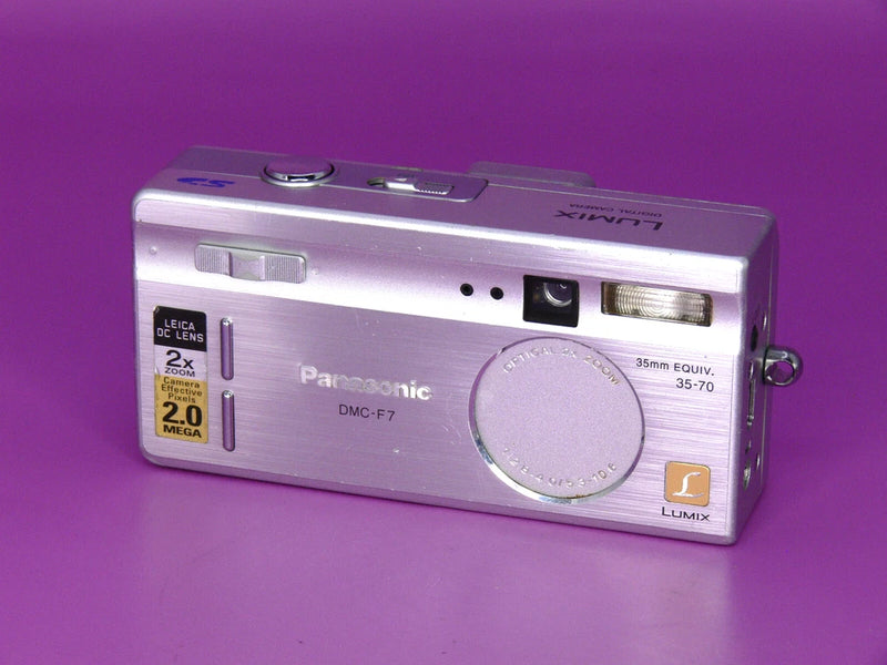 Vintage Panasonic Lumix DMC-F7 Silver Digital Compact Camera Tested & Working