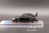 CM Model Subaru Impreza WRX Varis S4 Wide Body Black with extra set wheels 1/64