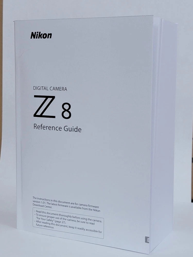 Nikon Z8 Instruction Owners Manual Z8 Book NEW