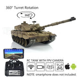 Henglong 1/16 7.0 Metal Challenger II IR BB RC Tank 3908 FPV 360¡ã Turret Smog