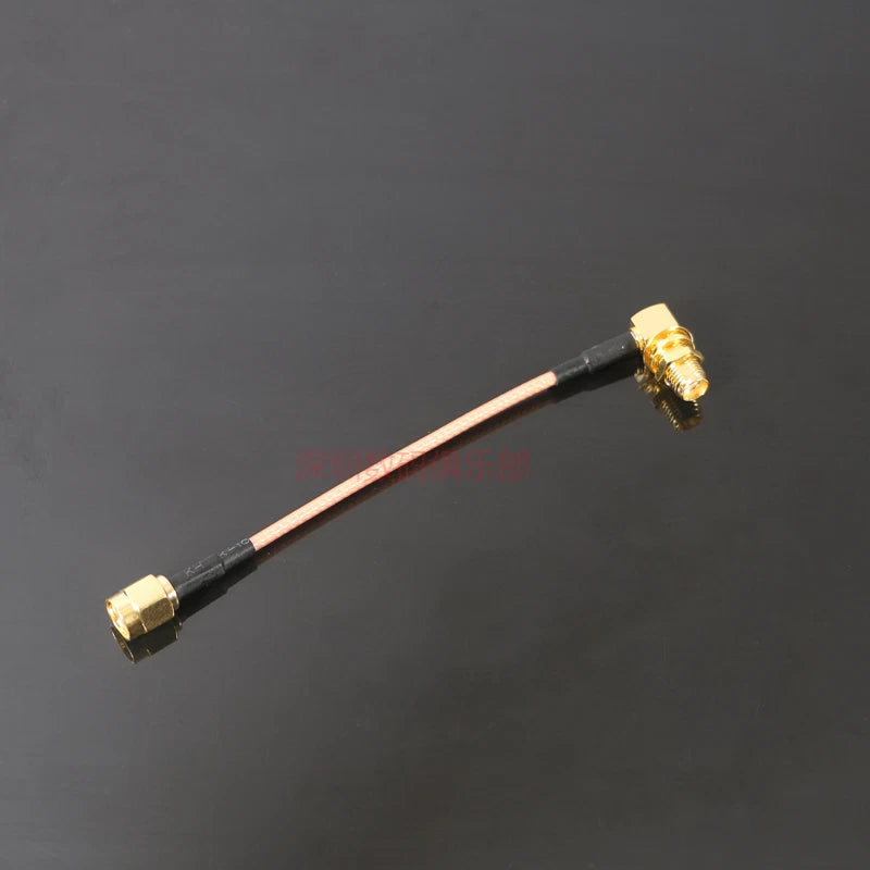2x Right Angle SMA Jack to SMA Transmitter Antenna Extension Cable for RC FPV