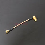 2x Right Angle SMA Jack to SMA Transmitter Antenna Extension Cable for RC FPV