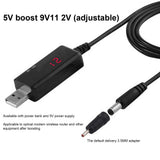 USB To DC Cable Power Bank Router Cord 5V To 9V 12V Step?Up Adjustable