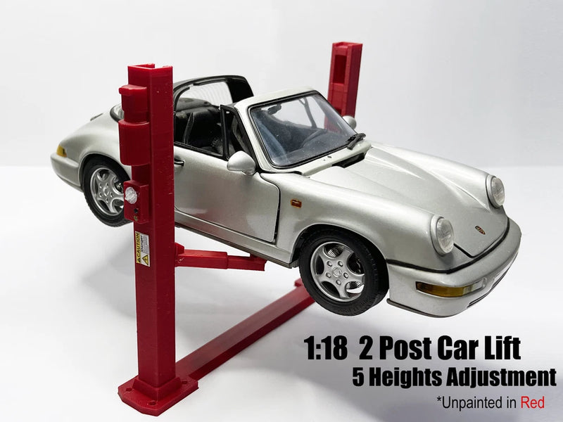 1:18 Scale 2 Post Hydraulic Car Lift Diecast Model Car Garage accessories