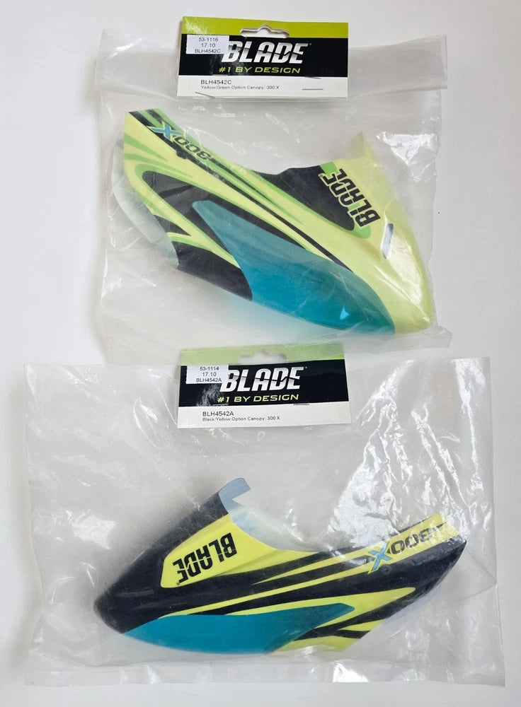 Two New Sealed Blade RC Helicopter Option Canopy's: 300X From 2011