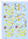 1/64 scales decals GUMBALL 3000 SUBARU for model car (80025)