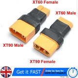XT90 Male Female to XT60 Male Female Adapter Converter Connect lipo battery RC Converter