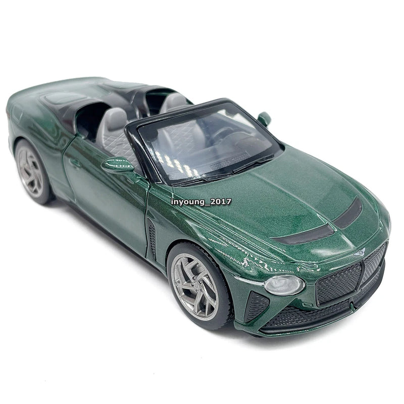 1:32 Bentley Mulliner Bacalar Toy Car Model Diecast Toy Vehicle Doors Open Green