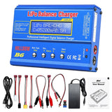B6 80W Mini Lipo NiMH RC Battery Balance Charger Discharger 1-6S 1-15S Blue Battery