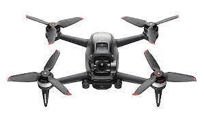 DJI FPV universal edition drone with four propellers, gray and black body