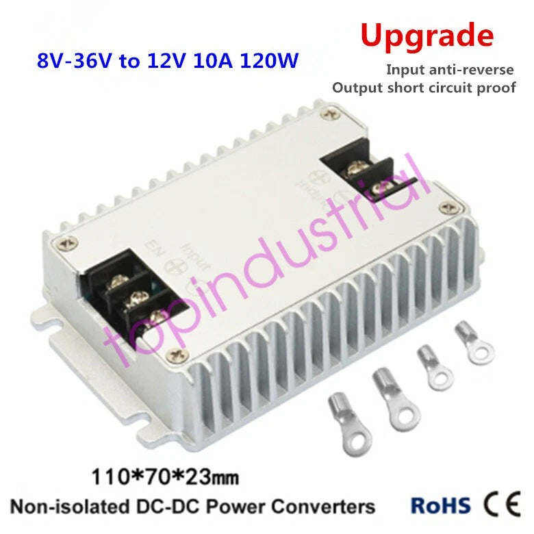 8V-36V to 10A 120W Car Power supply regulator module 12V to 12V waterproof