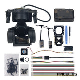 C-20T 3-Axis FPV Gimbal PTZ + USB Debugging Module Kit for DJI O3 + Headtraker #