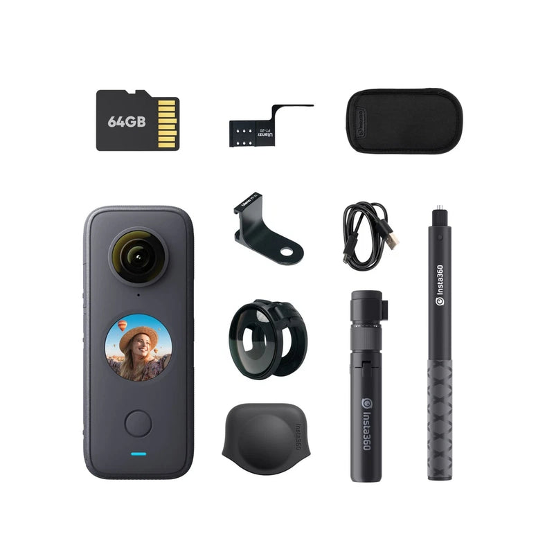 Insta360 ONE X2 Creator Kit 5.7K 360 Waterproof Action Camera Bundle - NEW