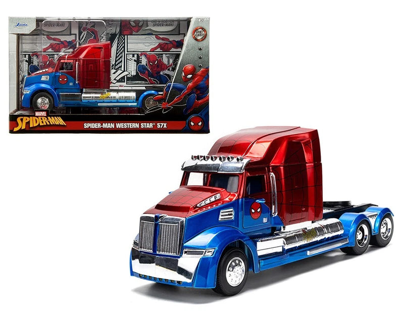 Jada 1:24 Hollywood Rides Western Star Spider Man Theme 35408 Diecast Model Car