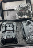 Foldable mini quadcopter drone with FPV camera, open kit with controller and parts