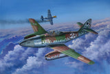 Green and gray military fighter aircraft model kit, Me-262A-1A/U5 style