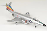 Grey 1/72 F-101C Voodoo model jet with USAF markings and nose gear