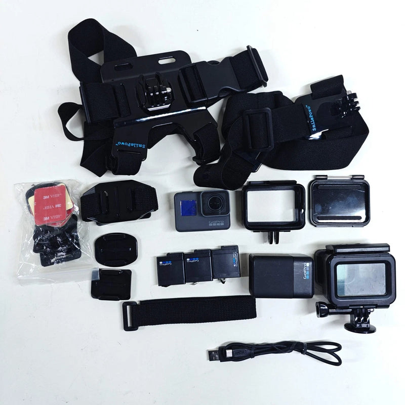 Broken GoPro Hero5 Black 12MP Waterproof Action Camera CHDHX-501 with Accessorie
