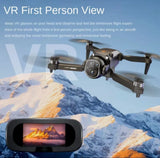 E4Drone VR Glasses Dual Camera 480p 50x Gesture Photo Headless Mode 3 Batteries