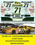 NASCAR DECAL #71 TERRAMITE 1995 CHEVROLET MONTE CARLO DAVE MARCIS 1/24 SLIXX