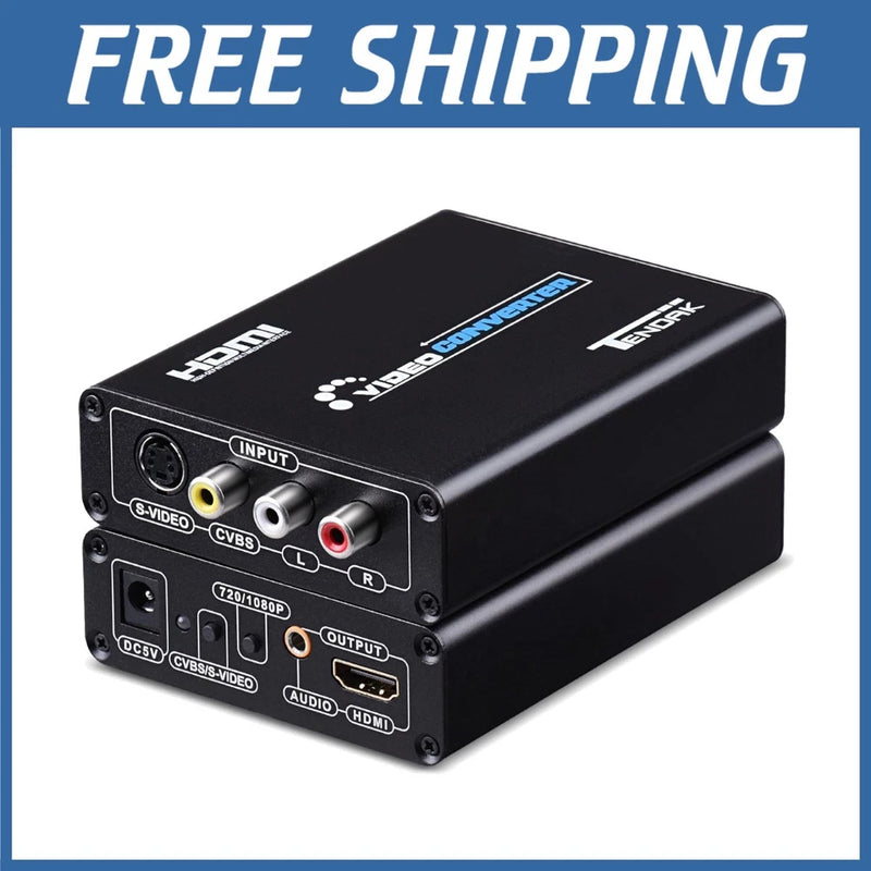 AV CVBS S-Video to HDMI Converter Support 1080P#