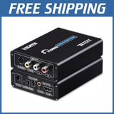 AV CVBS S-Video to HDMI Converter Support 1080P#