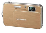 Panasonic Lumix Digital Camera DMC-FP7 Gold Compact From Japan