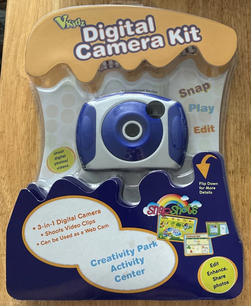 Vkidz Digital Camera Kit with photo activity software and camera software NEW