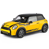 1:18 Mini Cooper S Model Car Diecast Toy Vehicle Kids Toys Boys Gift Yellow