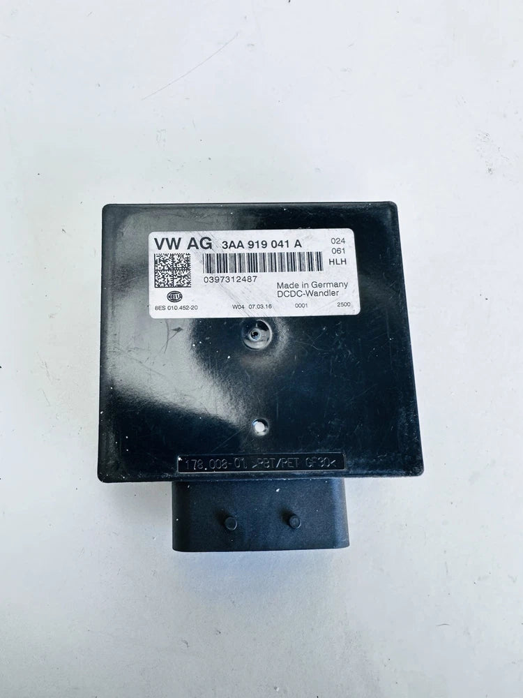 VW JETTA 2016 VOLTAGE STABILIZER CONVERTER CONTROL MODULE UNIT 3AA919041A