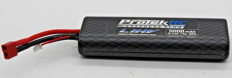 ProTek RC PTK-5129-19 - Graphene HV 7.6V 2S LiPo 5000mAh 100C Battery
