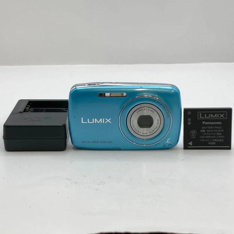 Panasonic LUMIX DMC-S1 Compact Digital Camera Blue Tested Condition