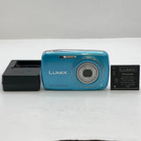 Panasonic LUMIX DMC-S1 Compact Digital Camera Blue Tested Condition