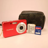 Fujifilm Digital Camera FinePix J10 8.2MP Red Tested