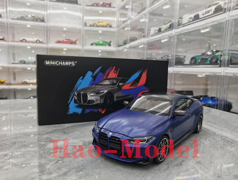 MINICHAMPS 1:18 BMW M4 G83 2021 Alloy metal Model Car Diecast Gifts Ornaments