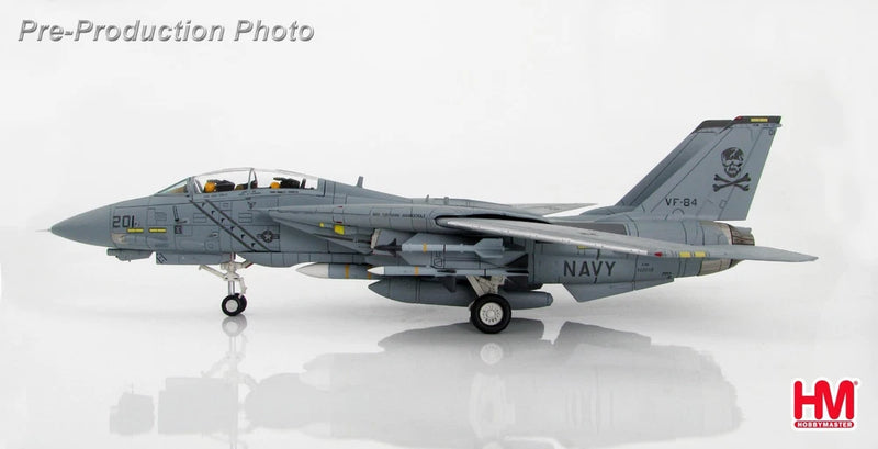 Hobby Master F-14A Tomcat model aircraft, gray with VF-84 tail markings