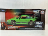 JADA FAST & FURIOUS PORSCHE 911 GT3 (997) GREEN 1:24 DIECAST MODEL CAR 34919 #31