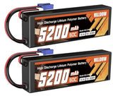 Hilldow 5200mAh 11.1V RC Battery 80C 3S Lipo Battery with EC5 Hard Case for R...