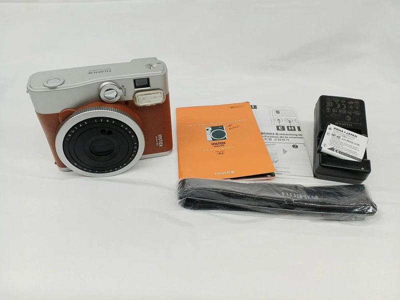 Fujifilm Instax Mini 90 Neo Classic Instant Camera with Flash & Modes
