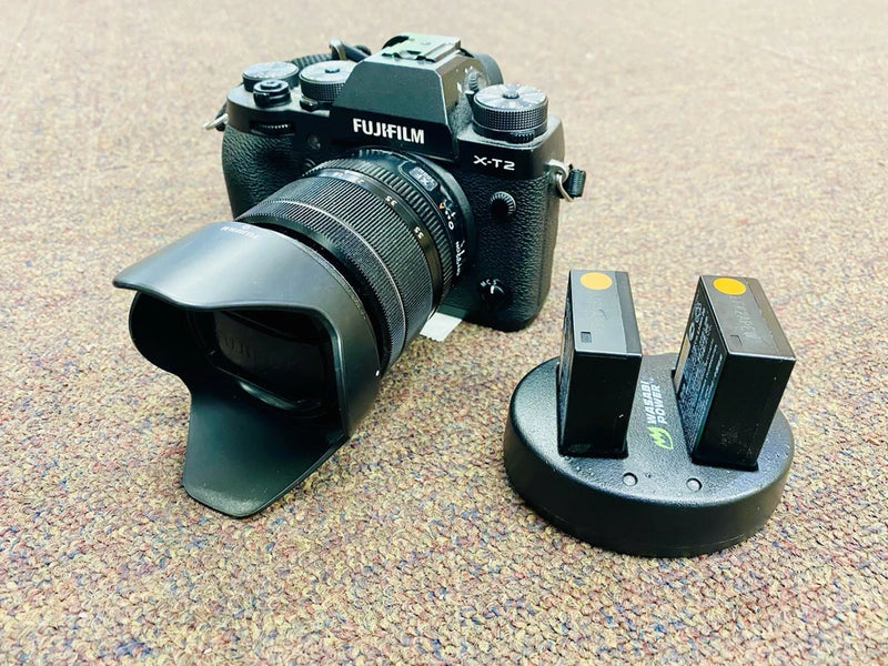Fujifilm Fuji X-T2 Black 24.3MP Mirrorless Camera W/ Lens & More | Big Bundle