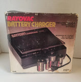 Vintage Rayovac CH8 battery charger box for rechargeable AA/C/D & 9V batteries