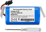 2600mAh Battery Replacement for CECOTEC Conga 5290 Ultra Home Kyvol Cybovac E20 Battery