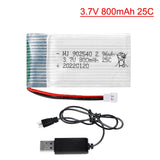 3.7V 800mAh Lipo Battery and USB for Syma X5 X5C X5SC X5SW TK M68 MJX X705C SG60