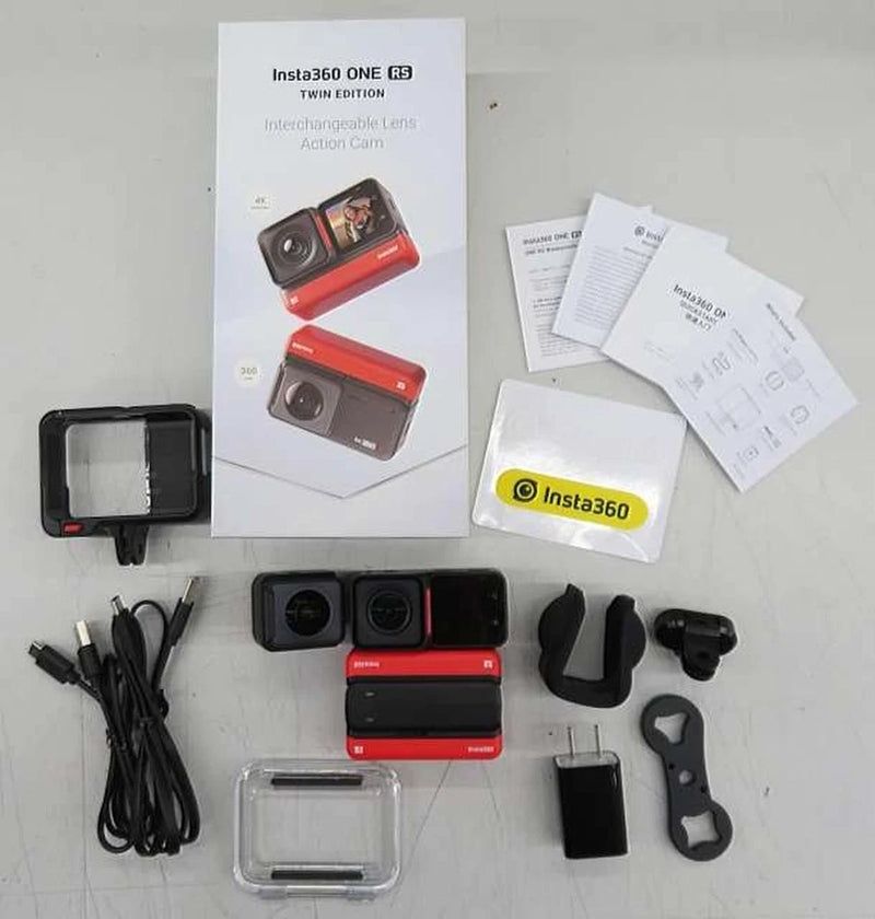 INSTA360 Wearable Camera Action Cam One RS TWIN 4k Used