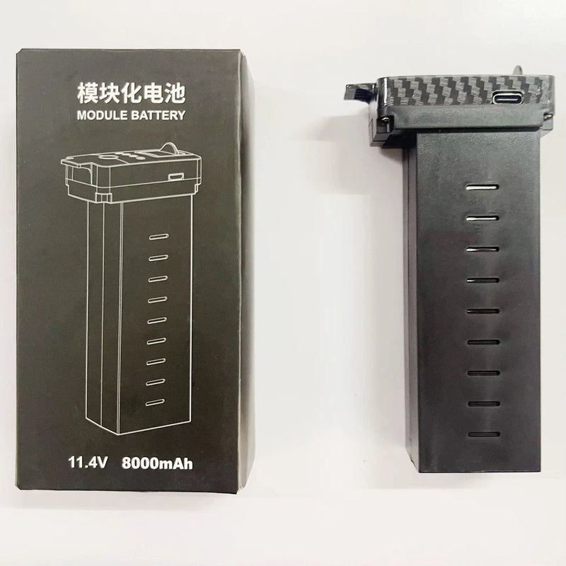 AE86 Pro Max Drone Battery 11.4V 8000mAh 2 Pack with Carrying Bag RC Drone Battery