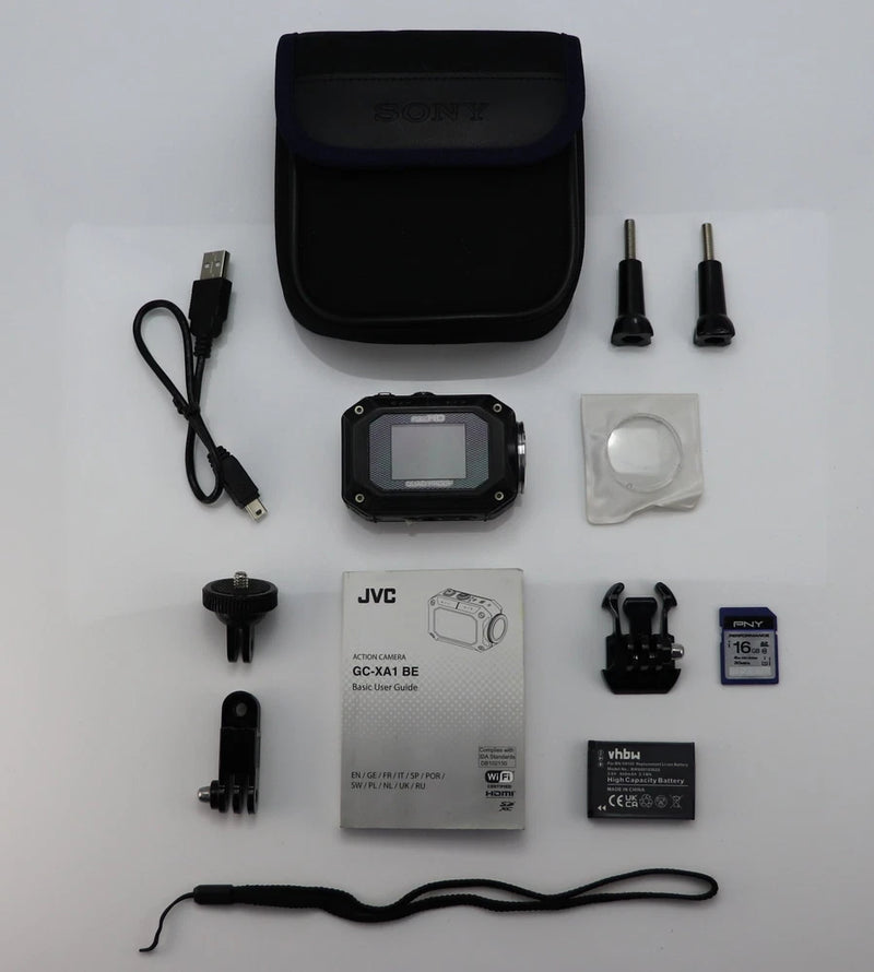 JVC ADIXXION GC-XA1 ACTION CAM CAMCORDER HD VIDEO CAMERA 1080P WI-FI