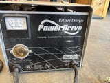 PowerDrive 48V battery charger with DC ammeter and attached cables