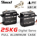 9imod 25KG IP67 digital servo, full aluminum case, black metal housing