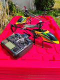 Two RC Mini Heli Helicopter WL Toys Sky Dancer V912 4 Channels Not Tested Used