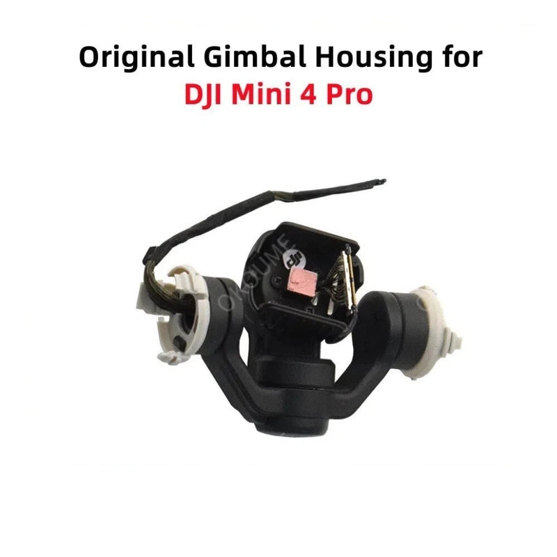 Black gimbal motor housing with ribbon cable and connector for DJI Mini 4 Pro